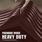 Utopia Home Wooden Hangers 30 Pack – Slim Suit Hangers Vintage - Image 6