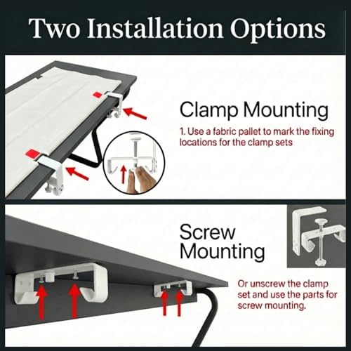 Under Desk Cable Management No Drill – 36" L x 6" W Cord Organizer, Upgraded Silicone Pads (No Scratch), 16 Cable Slots, Washable PE Honeycomb Base, Fits Desks 0–2.1" Thick, Beige - Image 6