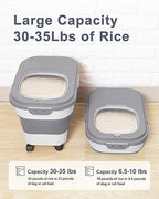 20-30 Lbs Rice Storage Container,Collapsible Food Storage Containers - Image 2