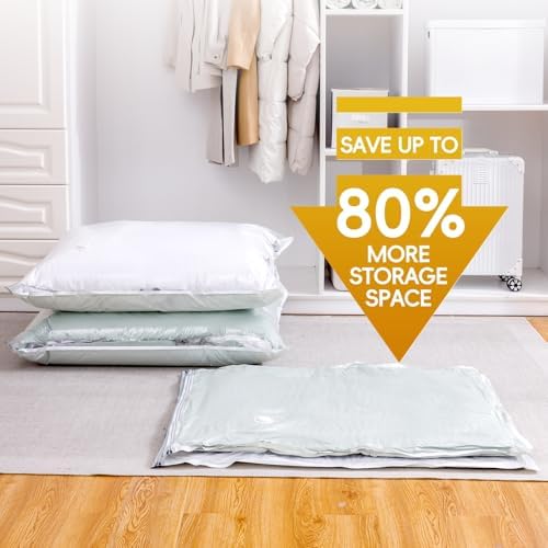 Vacuum Storage Bags with Electric Pump,8 Extra Large Jumbo storage Space Saver Bags (40x31 Inch) for Bedding,Comforters,Blankets,Clothing,Pillows,Jackets,Coats,Vacuum Seal Bags for clothing - Image 3