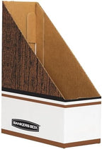 Bankers Box 12-Pack Magazine File Holders, Oversized Letter, Wood Grain - Image 5
