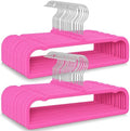 50 Pack Velvet Hangers Non Slip, Felt Pants Hangers Thin Space Saving by Besslly