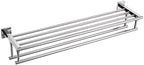 KOKOSIRI Bathroom Towel Rack Towel Holder 32 Inches Bath Towel Shelf with Double Towel Bars Wall Mounted, Polished Chrome Stainless Steel B6005CH-L32 by KOKOSIRI