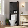 Garvee Over the Toilet Storage Cabinet with Adjustable Shelf, Black by Garvee