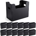 12 Pcs Portable Desktop File, Filing Organizer, Black by Trandraft
