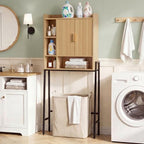 Over The Toilet Storage Cabinet,31" W Bathroom Organizer, Oak - Image 3