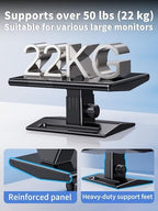 Computer Monitor Stand Riser for Desk,5.7-6.5 Inches Height Adjustable with Storage Drawer & Phone Holder,Workspace Desktop Organizer Monitor Stands Risers Shelf for Computer,Laptop,Printer,TV - Image 5