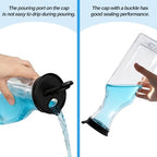 6 Pack Laundry Detergent Dispenser, 54oz Plastic Fabric Softener Dispenser for Powder & Bleach, Liquid Laundry Detergent Container, Clear - Image 4