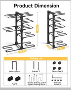 MUDEELA 8-Tier Pots and Pans Organizer under Cabinet, 20.8" H Heavy Duty - Image 4
