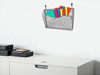 YBM HOME Mesh Wall Mount File Organizer Holder for Home and Office, Single Pocket Hanging File Holder for Folders, Documents, Letters, and Magazines, Silver 3 Pack - Image 5