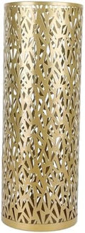 Metal Round Umbrella Stand Rack,Free Standing Umbrella Holder Bin, Canes Walking Sticks Holder for Entryway, Home, Office,Gold by Gloserin