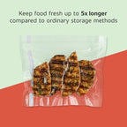 FoodSaver Custom Fit Airtight Food Storage and Sous Vide Vacuum Sealer Bags, Perfect for Meal Prep and Sous Vide Cooking, 8in x 20ft (Pack of 12) - Image 2