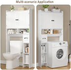 RRX Over The Toilet Storage Cabinet, Bathroom Above Organizer (Milky White) - Image 3
