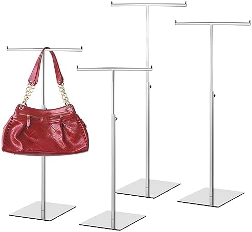 Leinuosen 4 Pcs Tabletop Purse Display Stand Metal T Bar Display by Leinuosen