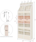 Univivi Upgraded Over the Door Organizer for Baby Nursery, Beige, 5-Shelf - Image 3