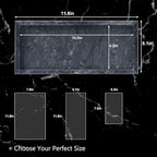 Natural Marble Vanity Tray, Stone Organizer for Bathroom & Kitchen - Image 2