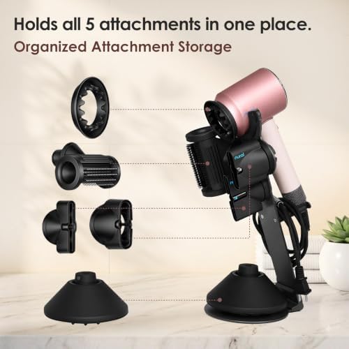CATOOMUU Grey Hair Dryer Stand Holder for Dyson Supersonic Nural HD16 HD15 - Image 2