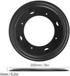 8 Pack 8 Inch Black Round Lazy Susan Turntable Bearing Plate, 5/16inch Thick Rotating Swivel Plate, Turntable Bearing Plate for Serving Food, Kitchen Cabinets & Book Case - Image 2