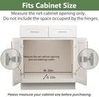 2 Tier Individual Pull Out Cabinet Organizer 25½" W x 21½" D, Heavy Duty Cabinet Pull Out Shelves, Slide Out Drawers Organization for Kitchen Cabinets Bathroom - Image 4
