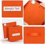 Fabric storage cubes (8 Pack) 11 Inch Cube Storage Bin, cube organizer bins with 8 Labels Window Cards & a Pen, Foldable cube organizer bins and Storage Box, Orange - Image 3