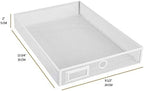 Annova Desk Organizer Wire Mesh 3 Tier Sliding Drawers Paper Sorter/Multifunctional/Premium Solid Construction for Letters, Documents, Mail, Files, Paper, Kids' Art Supplies (White) - Image 4