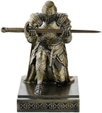 Medieval Templar Vanguard Officer Knight Pen Holder Desk Organizers Bronze - Image 3