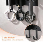 Hair Tool Organizer Wall Mount, Hair Dryer Curling iron Organizer - Image 2