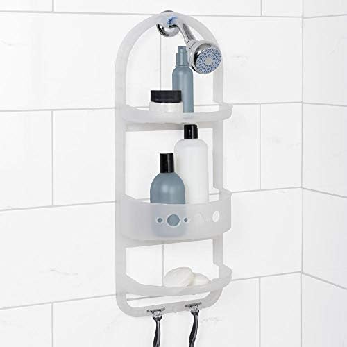 Zenith Products Frosted Plastic Over The Shower Caddy - Image 2