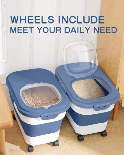 20-30 Lbs Rice Storage Container,Collapsible Food Storage Container - Image 5