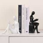 Ceramic Decorative Bookends, Book Ends for Shelves, Home Office Decor by Unknown