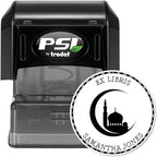 Custom New Home Stamp - PSI Pre-Inked Holy Crescent Star Library Stamp - Ideal Islamic Gift for Muslim Business Owners - Personalized Custom Made for Libraries, Offices, and Homes - Long-Lasting Ink - Image 2