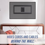 Legrand - On-Q in-Wall TV Cable Management Kit, Recessed Power & Low Voltage Bridge for TVs, UL Listed DIY Wire Hider Solution, HT2102BKV1, Black - Image 2