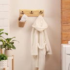 Threehoney 2 Pcs Wooden Wall Coat Rack, 15.8 Inch with 3 Hooks Farmhouse - Image 5