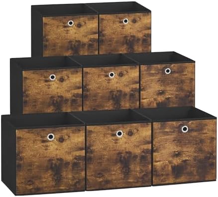 SONGMICS Storage Cubes, Set of 8, 11.8-Inch Foldable Closet Organizers by SONGMICSbySONGMICSHOME