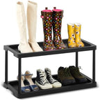 Cinnvoice Boot Tray Rack for Entryway, 28" d X 14.5" w X 14.5" h by QinYee
