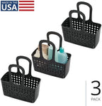 iDesign Portable Shower Tote Caddy, Black, Set of 3 - Image 2