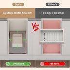 Fokyfok 2Pc Pull out Cabinet Organizer,7"-11"W,17"-24"D,Expandable - Image 3