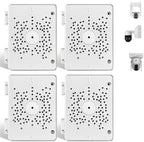 OOSSXX (Universal PTZ Camera Junction Box) Security Camera Bracket Outdoor, Plastic Waterproof Mount Bracket Hide Cable Junction Box, Only Compatible with PTZ Cameras (4 Packs) by OOSSXX