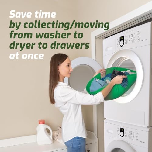 Laundry Turtle Collapsible Laundry Basket for Washer & Dryer (Green, Large) - Image 2