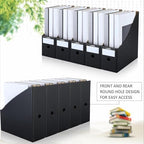 Geyee 50 Pcs Cardboard Magazine Holder Magazine File Holder, Black - Image 6