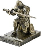 Medieval Templar Vanguard Officer Knight Pen Holder Desk Organizers Bronze by NCQIXIAO