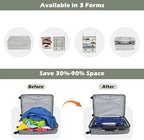 Surblue Hanging Closet Storage Bag Collapsible 3-Shelf Washable Oxford Fabric with 2 Hooks (XL 17.71 * 11.81 * 20in, Light Gray) - Image 4