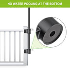 Deck Railing Umbrella Holder, Corner Mount Stand for 1-2" Poles - Image 6