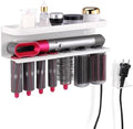 Wall Mount Holder for Dyson Airwrap Styler, White Storage Rack Organizer for Hair Curling Iron and Attachments, No-Drill Installation, NOT compatible with 2x (HS09) by Providemorechoicesforyour