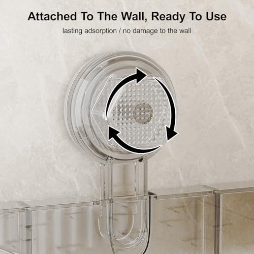 Adhesive Shower Caddy Suction Cup,Bathroom Organizers and Storage Shelves - Image 3