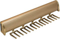 TAG Hardware Designer 15 Hook Full Extension Telescopic Tie Rack Closet Organizer (MATT Gold) by HardwareforHomeBusiness