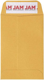 JAM PAPER #4 Coin Business Commercial Envelopes with Peel and Seal Closure - 3 x 4 1/2 - Brown Kraft Manila - Bulk 250/Box - Image 2