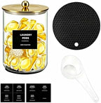 1 Gallon Glass Laundry Detergent Dispenser,Laundry Room Organization-1 Gold by Unknown