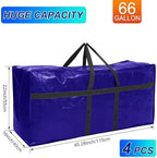 4 Pcs 66 Gallon Extra Large Moving Bags Heavy Duty Storage Bag - Image 3