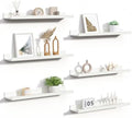 upsimples Floating Shelves for Wall Decor and Storage, White, 6Pcs 23.6'' by upsimples